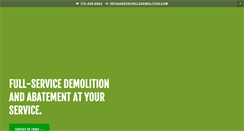 Desktop Screenshot of greencircledemolition.com